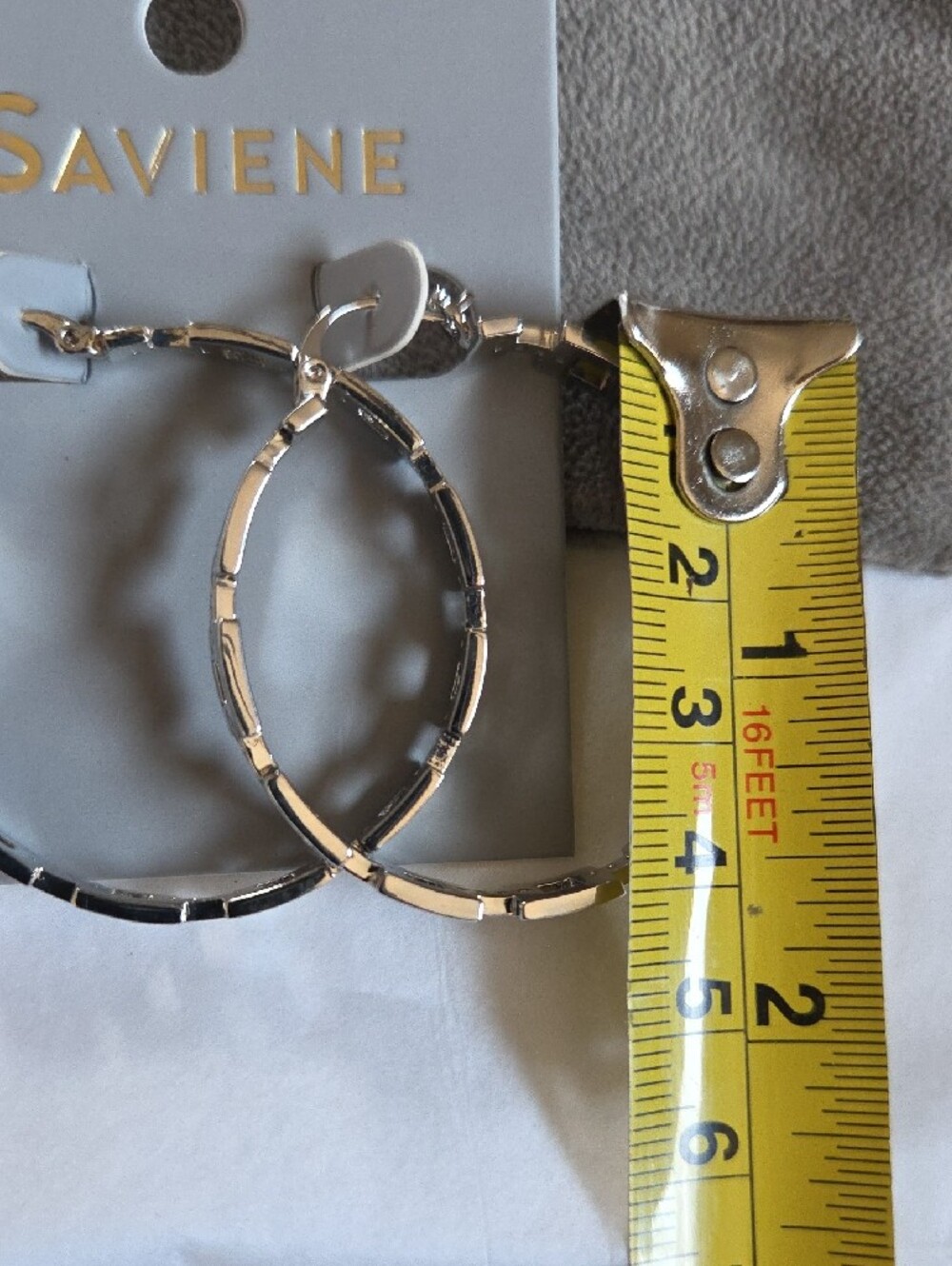 Saviene chain link hoop earrings - Picture 9 of 9